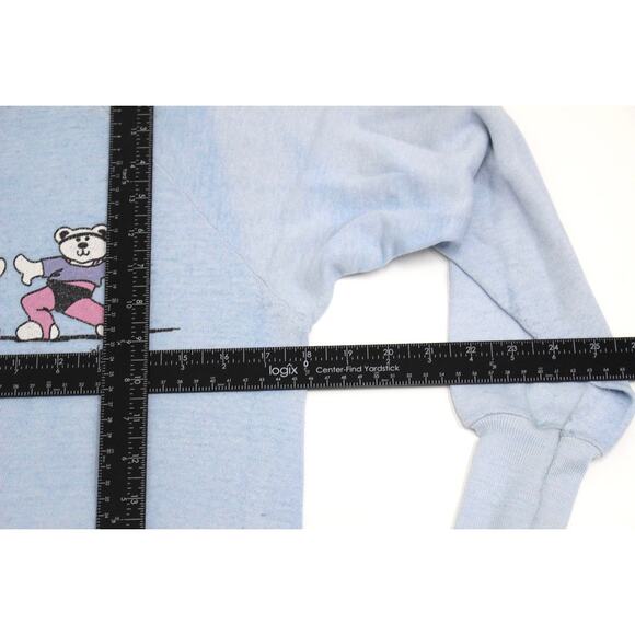 Vintage Teddy Bear Aerobics Sweatshirt Small - Picture 5 of 6